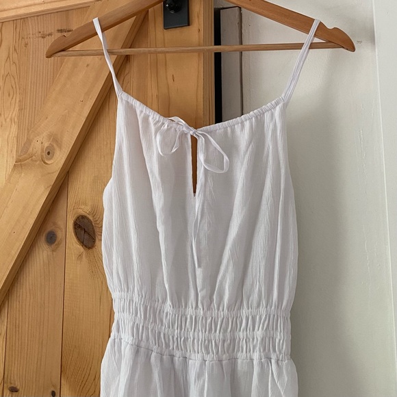 Abercrombie & Fitch White Midi Tank Dress - Picture 2 of 6